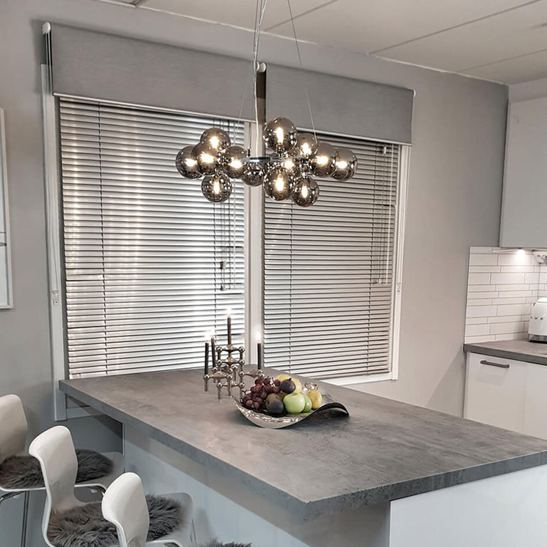 Splendor 15 Light Pendant Chrome / Smoke Grey - 4200970-4505