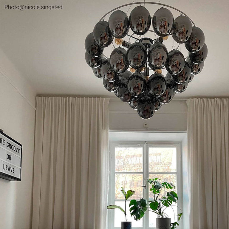 Gross Giant 8 Light Pendant Smoke Grey - 4201310-4505