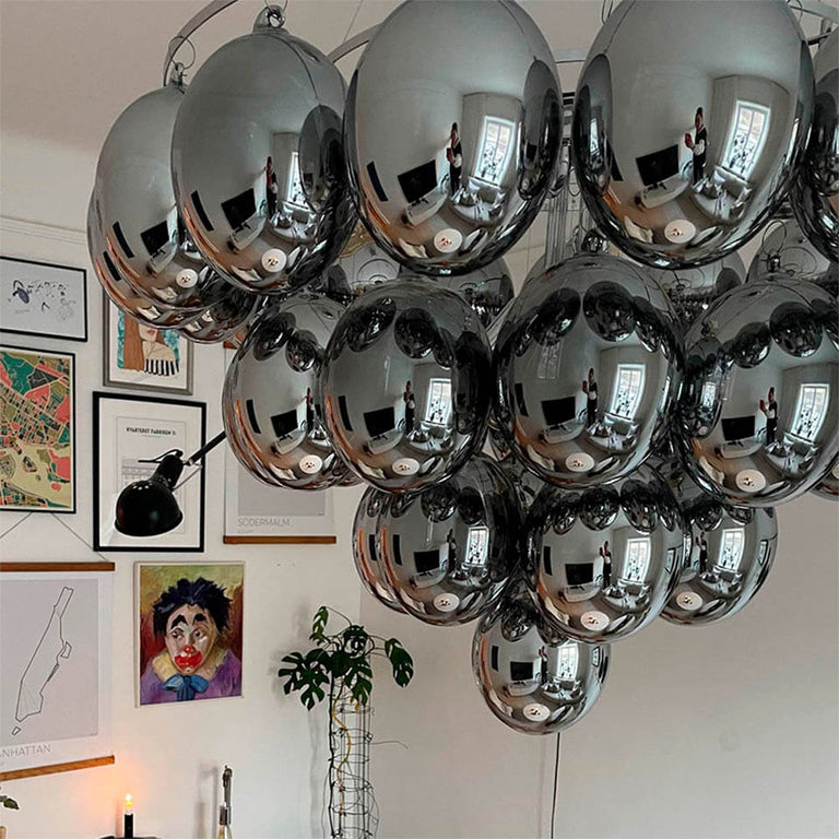 Gross Giant 8 Light Pendant Smoke Grey - 4201310-4505