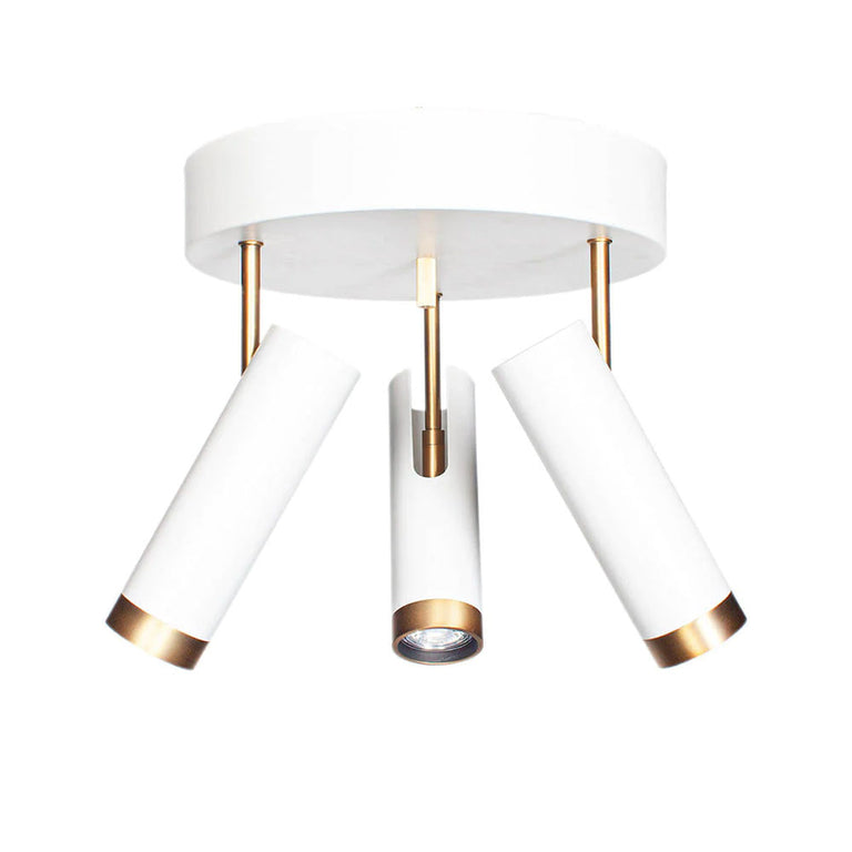 Puls 3 Light Spotlight Matt White / Gold - 4201600-5002