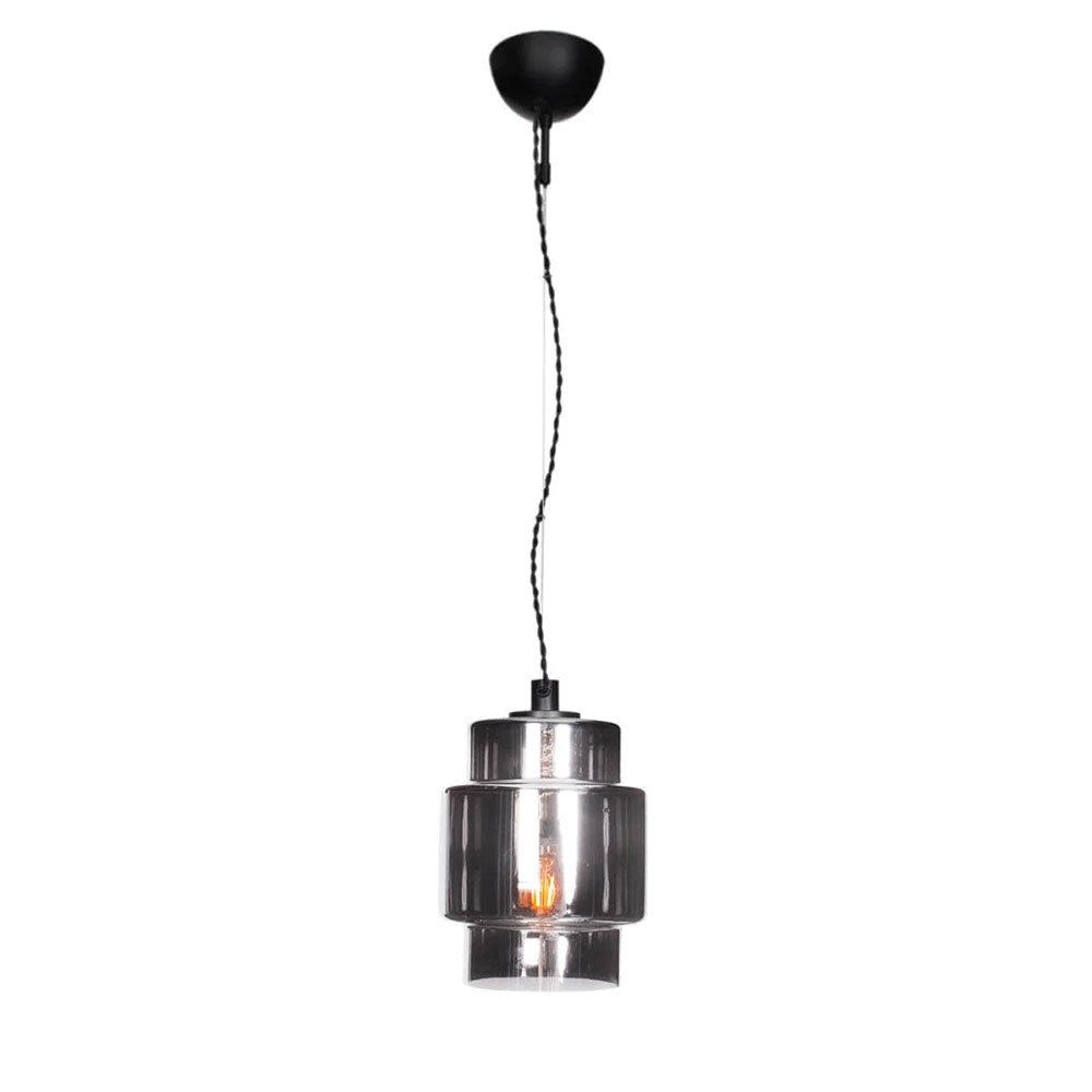 Ebbot 1 Light 200mm Pendant Smoke Grey - 4201790-4505