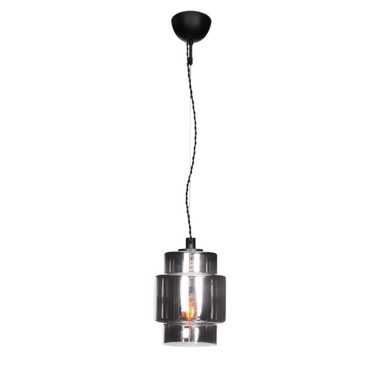 Ebbot 1 Light 200mm Pendant Smoke Grey - 4201790-4505