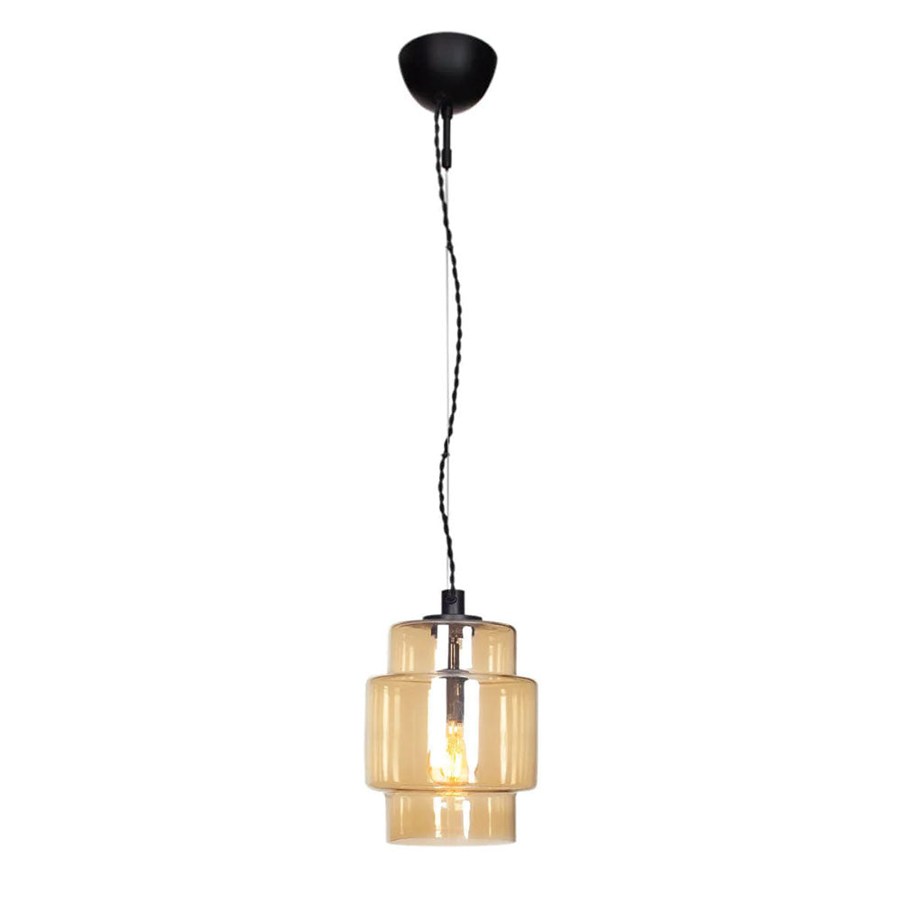 Ebbot 1 Light 200mm Pendant Amber - 4201790-5503