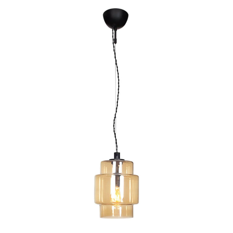 Ebbot 1 Light 200mm Pendant Amber - 4201790-5503