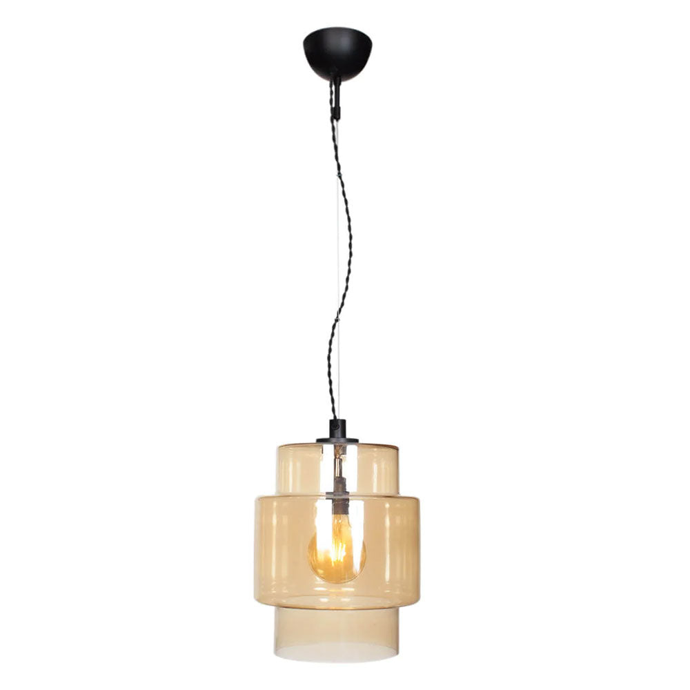 Ebbot 1 Light 265mm Pendant Amber - 4201800-5503
