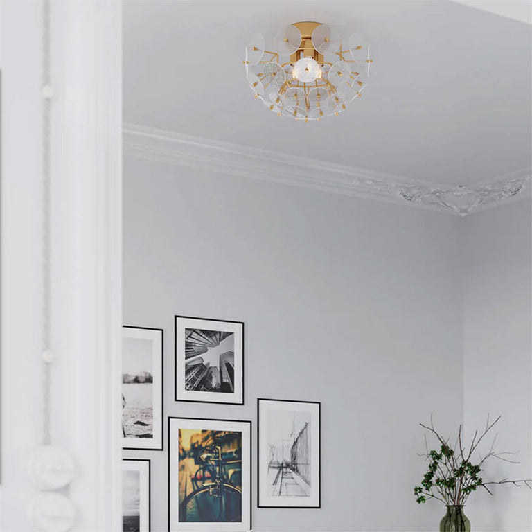 Retrow 3 Light Ceiling Light Antique Gold - 4201810-6512