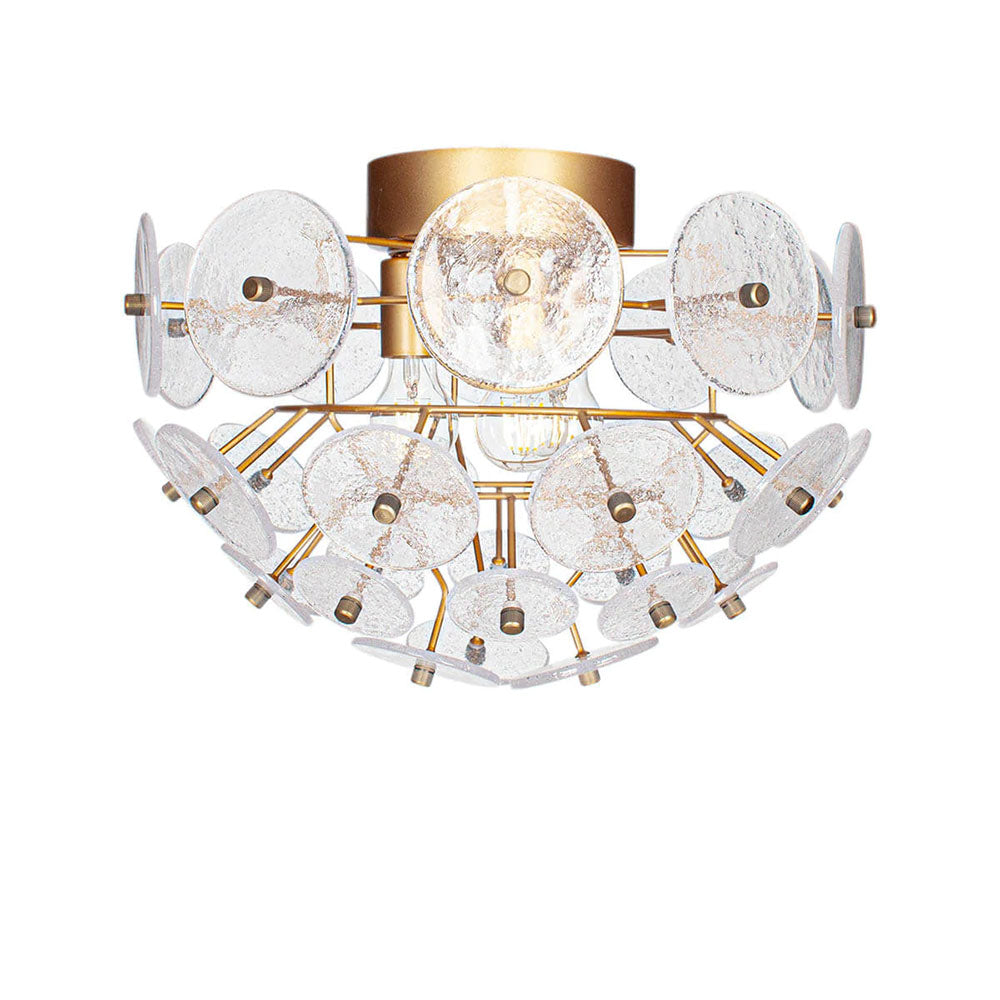 Retrow 3 Light Ceiling Light Antique Gold - 4201810-6512