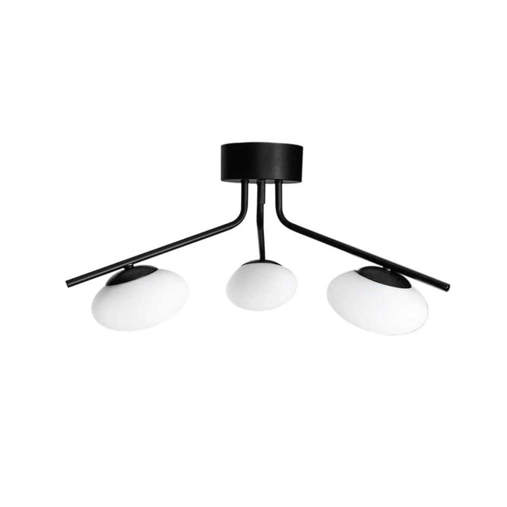Imperia 3 Light Ceiling Light Matt Black - 4201890-4002