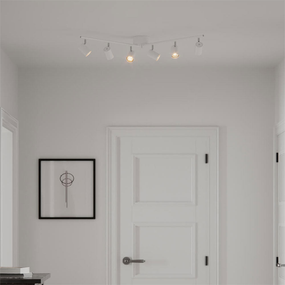 Correct 6 Light Spotlight Matt White - 4202100-5002
