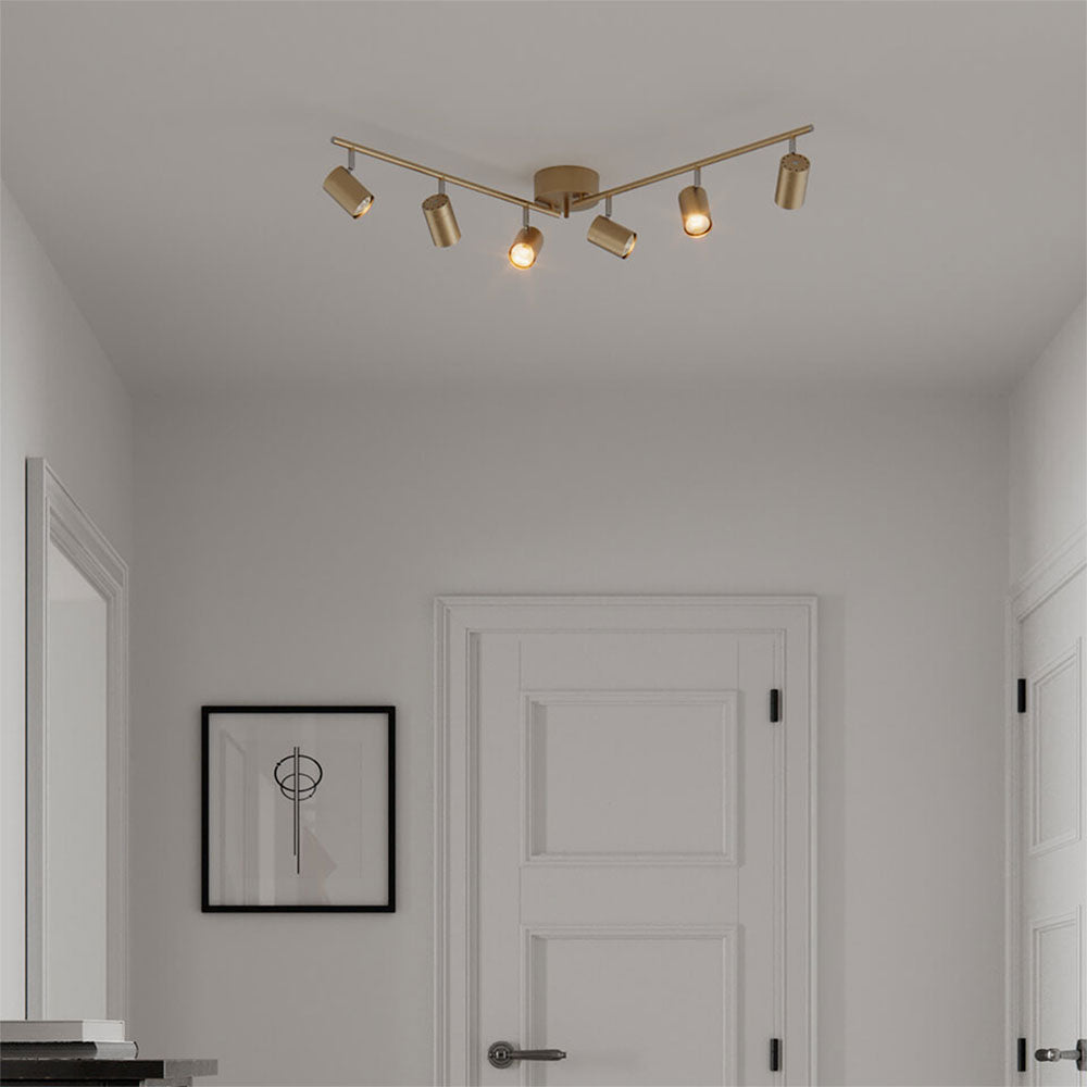 Correct 6 Light Spotlight Gold - 4202100-6501