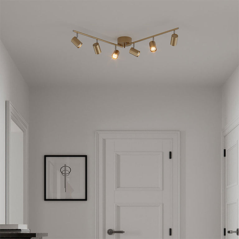Correct 6 Light Spotlight Gold - 4202100-6501