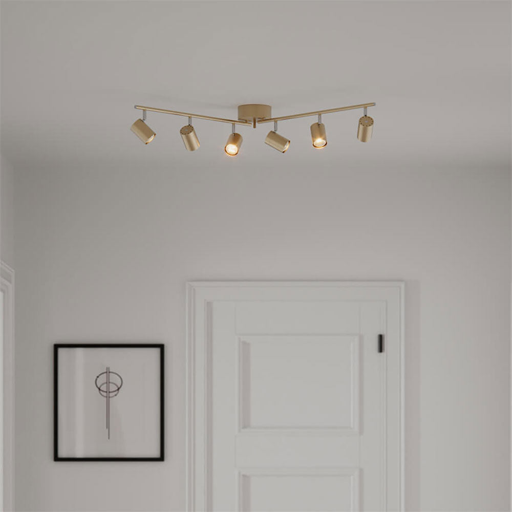 Correct 6 Light Spotlight Gold - 4202100-6501