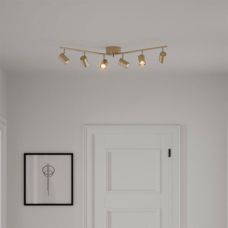 Correct 6 Light Spotlight Gold - 4202100-6501