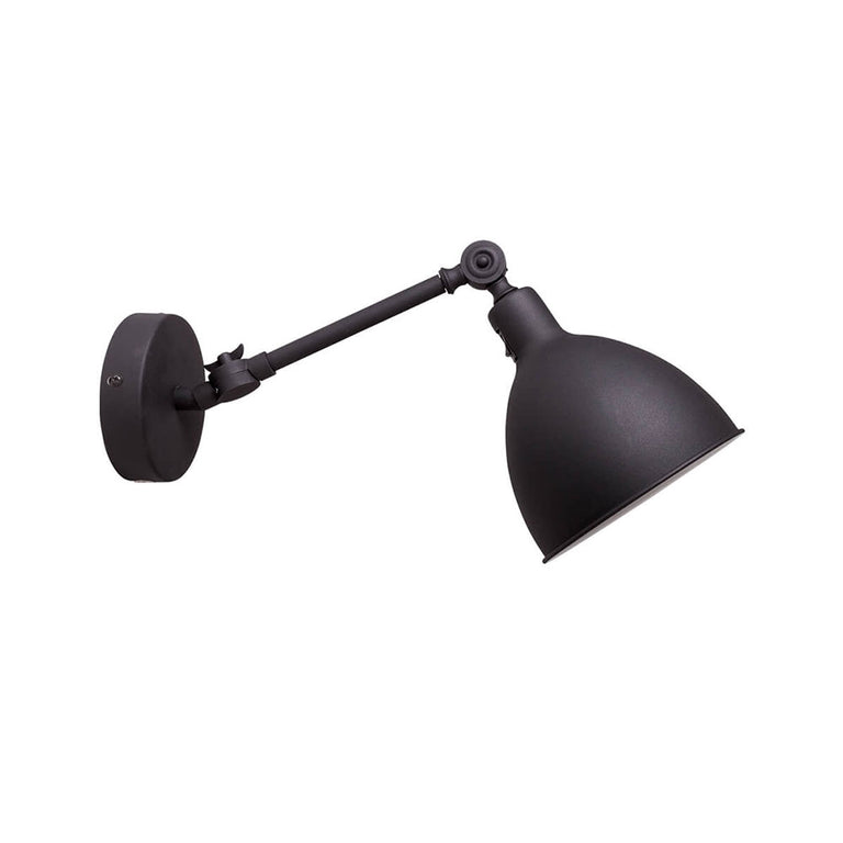 Bazar Mini Adjustable Arm Industrial Wall Light Black - 4300120-4007