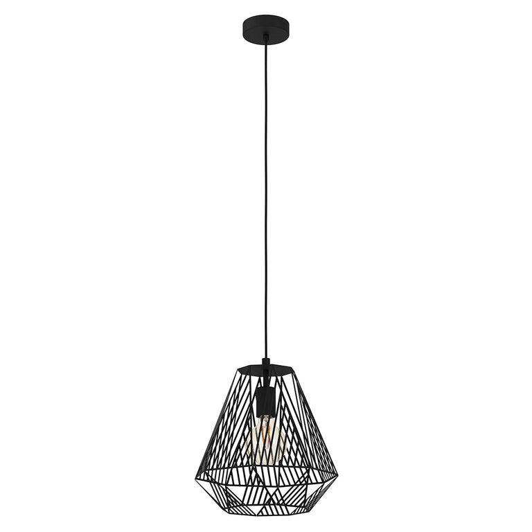 Stype 1 Light Pendant Black - 43692N