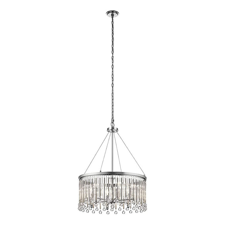 Piper 6 Light Chandelier / Pendant Chrome - 43723CH