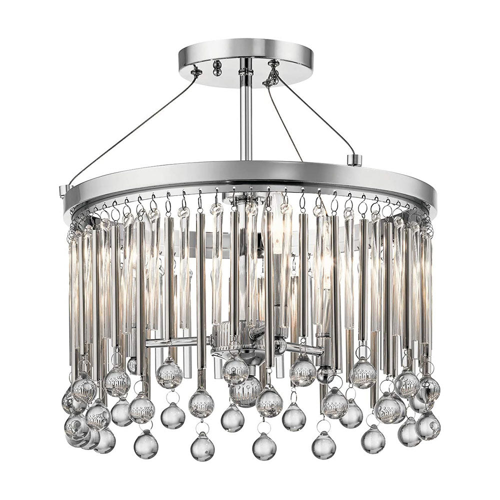 Piper 3 Light Semi Flush Chrome - 43726CH