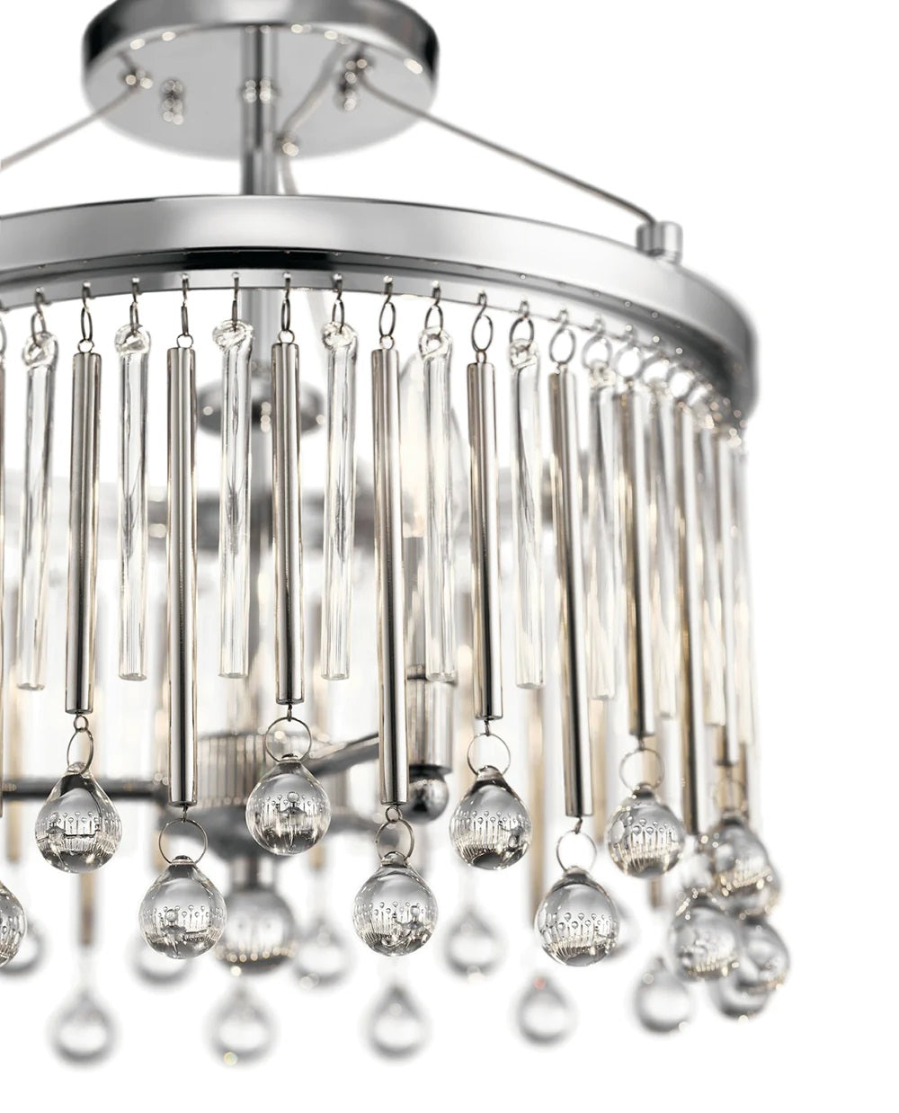 Piper 3 Light Semi Flush Chrome - 43726CH