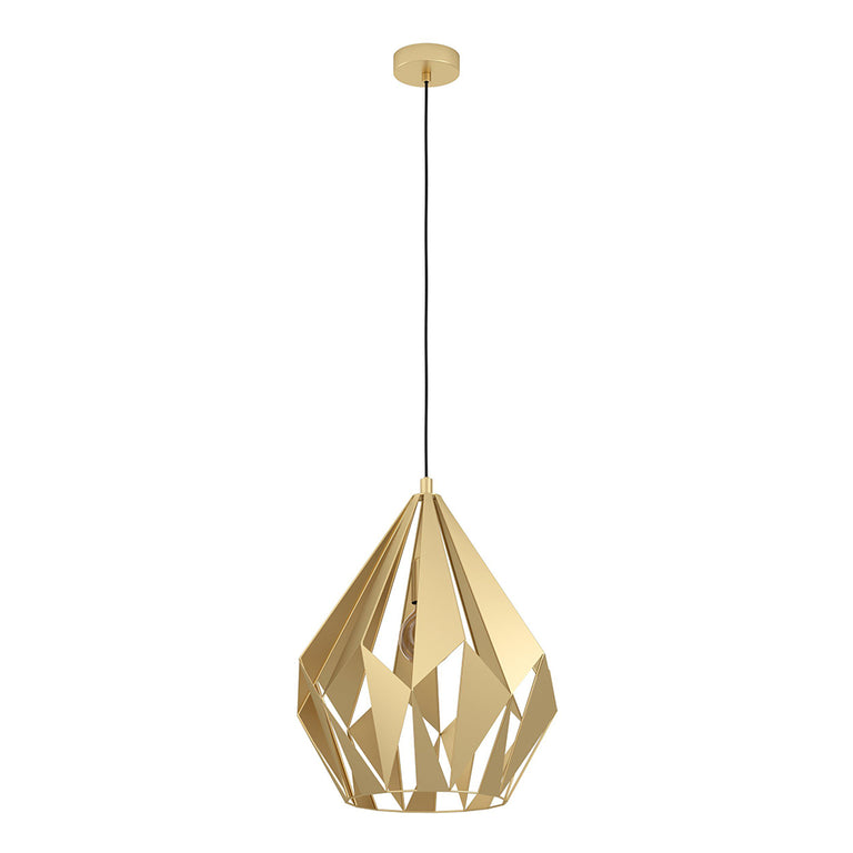 Carlton 1 Light 385mm Pendant Gold - 43815N