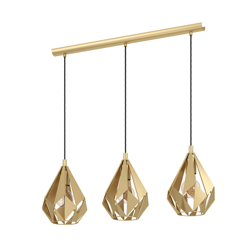 Carlton 3 Light Bar Pendant Gold - 43909N