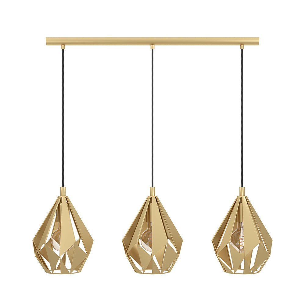 Carlton 3 Light Bar Pendant Gold - 43909N