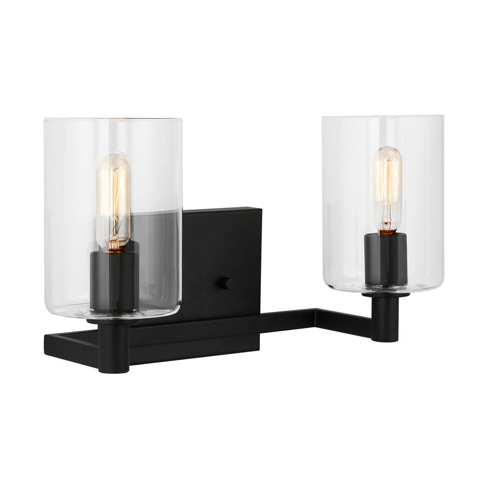 Fullton 2 Light Wall Light Midnight Black