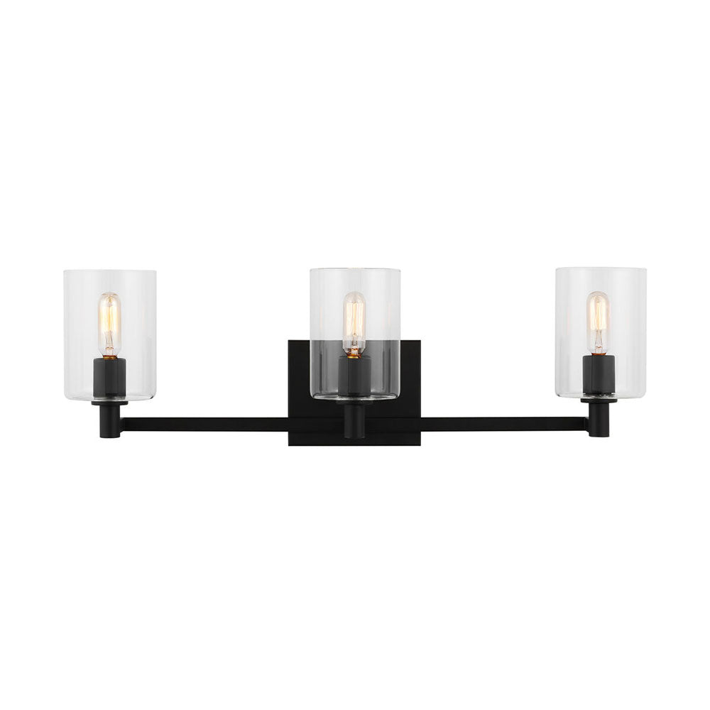 Fullton 3 Light Wall Light Midnight Black