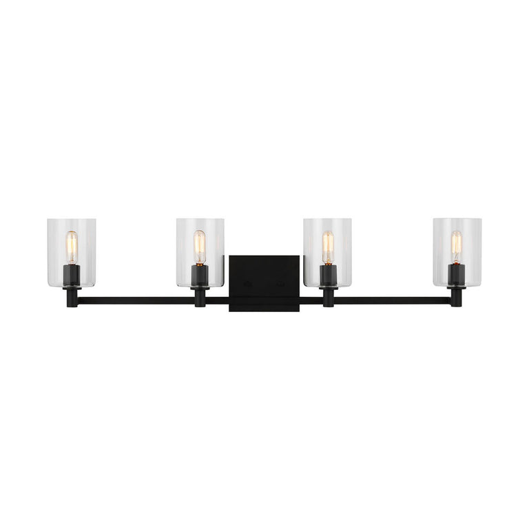 Fullton 4 Light Wall Light Midnight Black