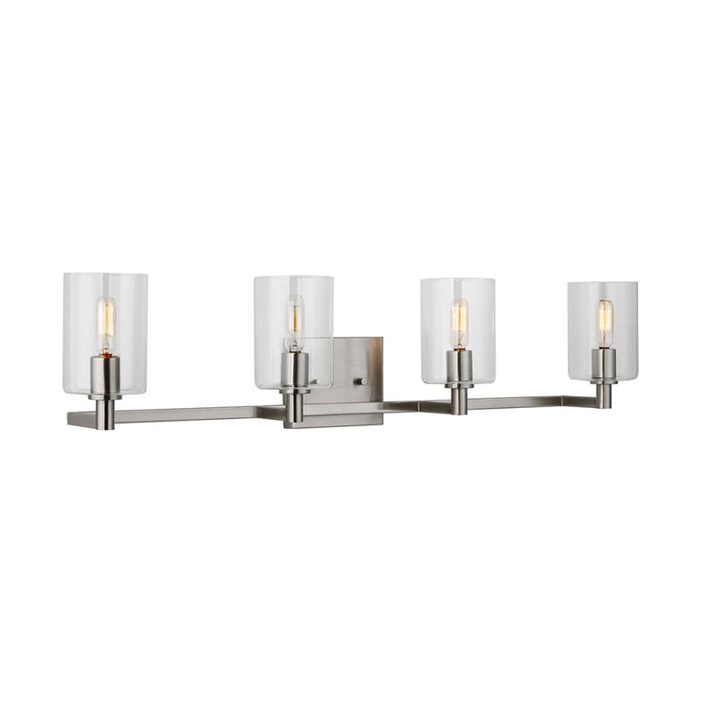 Fullton 4 Light Wall Light Brushed Nickel