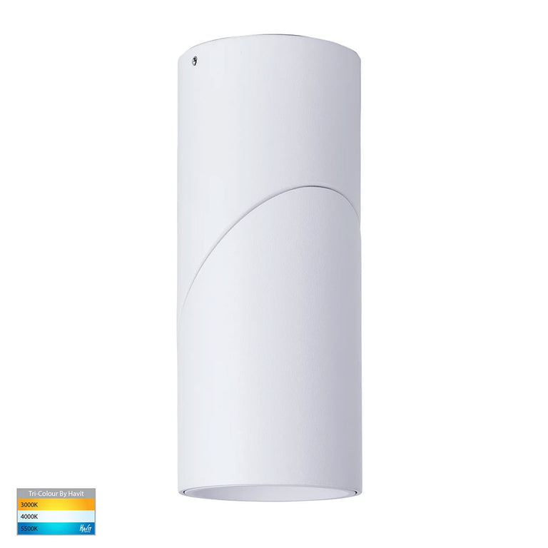 Nella 12W CCT 240V LED Rotatable Downlight White - HV5823T-WHT