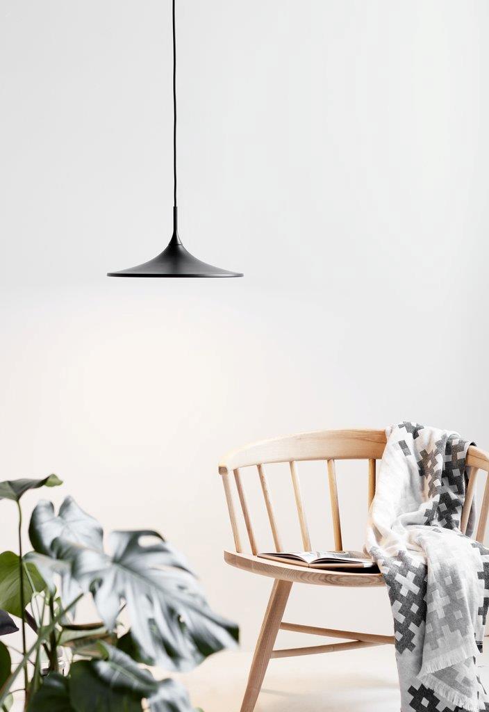 Skip 14W Dimmable LED Pendant Small Black / Warm White - 46333003