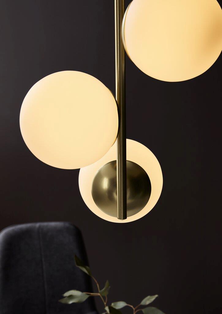 Lilly 3 Light Pedant Brass / Opal - 48603035