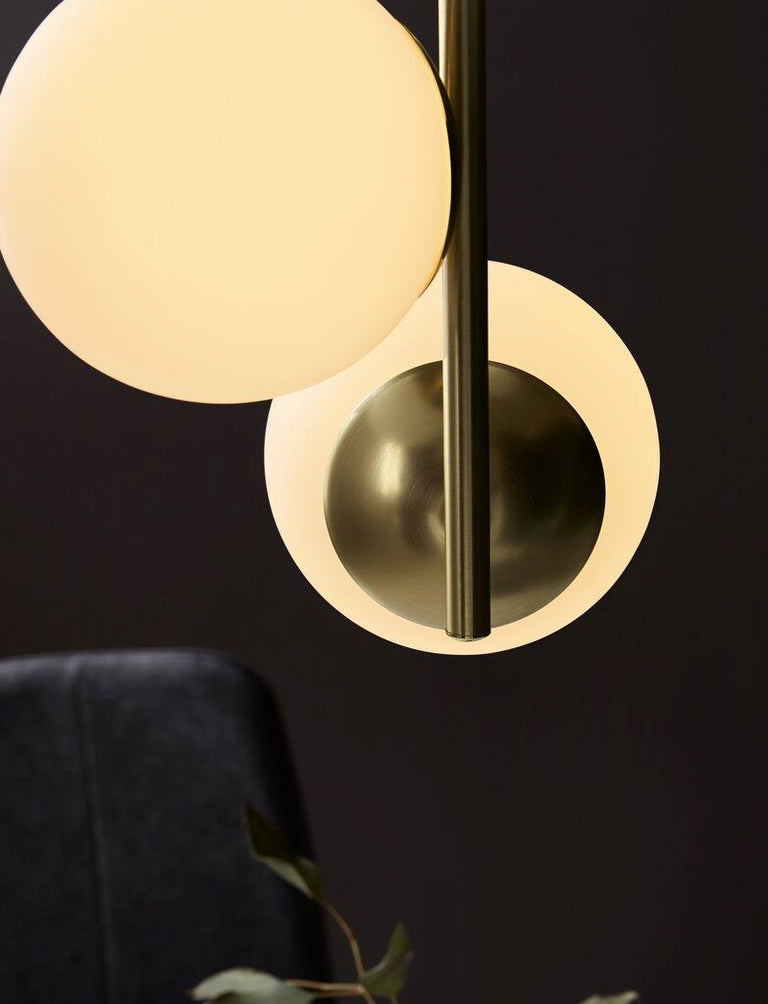 Lilly 3 Light Pedant Brass / Opal - 48603035