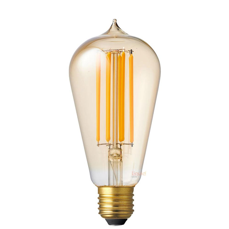 Filament ST64 LED 4W E27 Dimmable Amber / Extra Warm White - F427-ST64V-A-20K