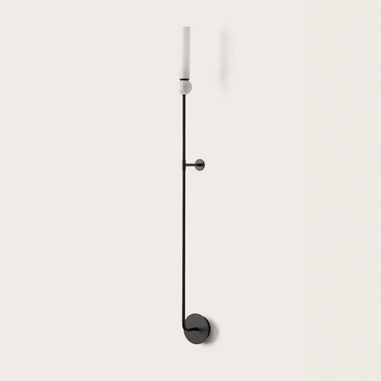 Delie Large Wall Light Matt Black / White - ARO.A1224/L/NEG