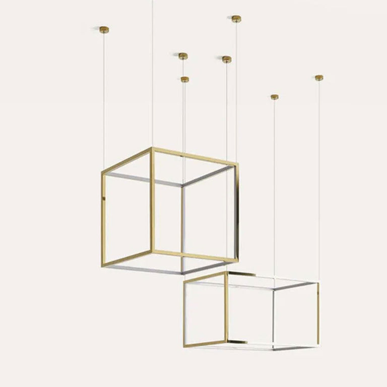 Cube-X LED Pendant Shiny Gold Medium - ARO.C1213/60/ORO