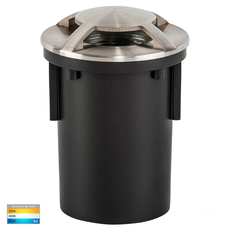 Viale 5W CCT 12V DC MR16 LED Driveway Three-Way Light Stainless Steel - HV19082T