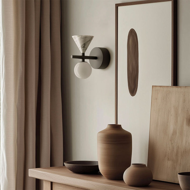 Oneta LED Wall Light Matt Black / Matt White - ARO.A1299/NEG