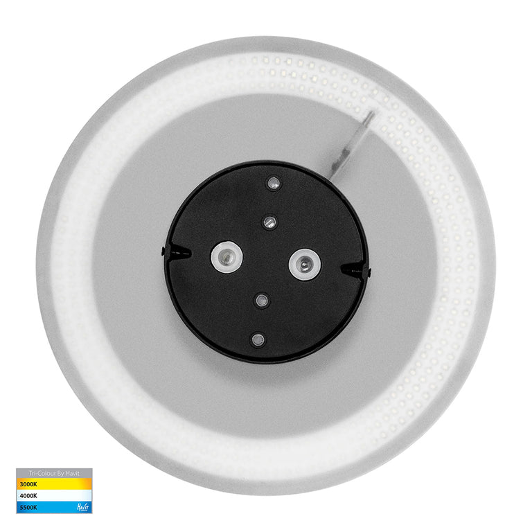 Halo 24W CCT 12V DC LED 300mm Round  Wall Light Black - HV3594T-BLK-12V