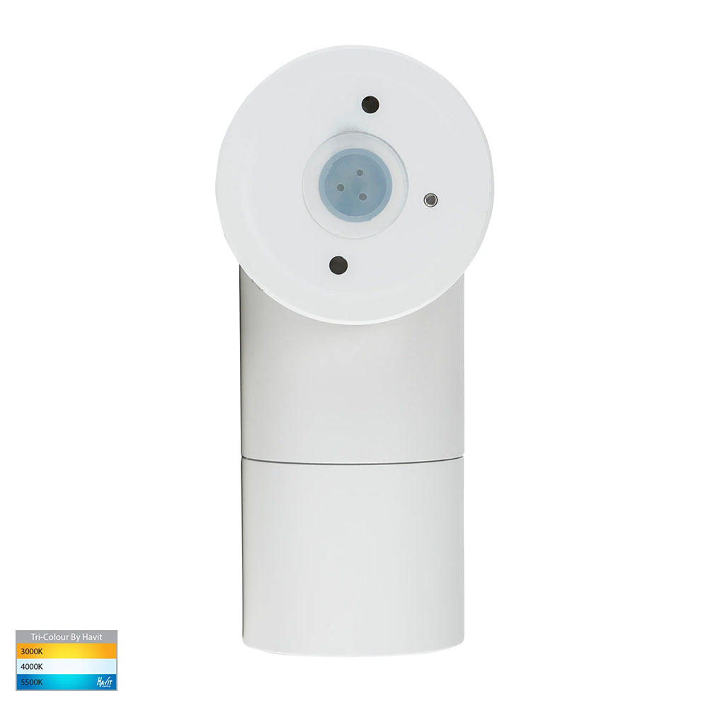 Tivah 5W CCT 240V GU10 LED Adjustable Wall Light Matt White - HV1237GU10T