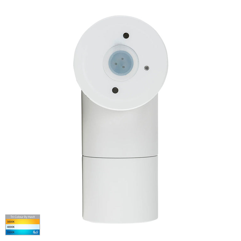 Tivah 5W CCT 240V GU10 LED Adjustable Wall Light Matt White - HV1237GU10T
