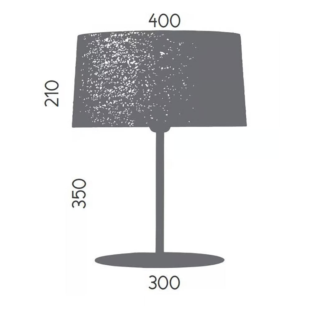 Tex Table Lamp Matt Black Only Base - ARO.S1026/NEG