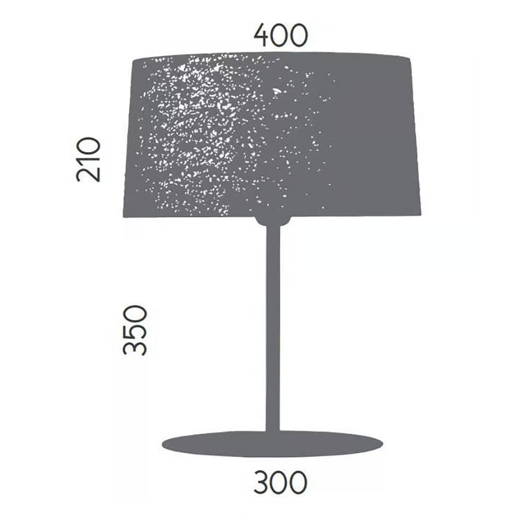 Tex Table Lamp Matt White Only Base - ARO.S1026/BCO