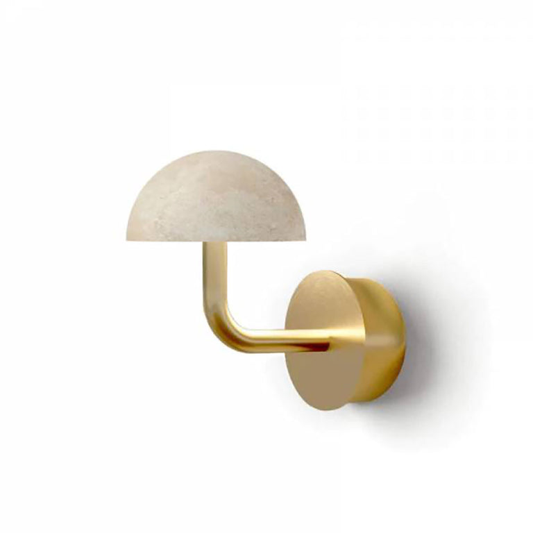 Dussa LED Wall Light Brass / Travertine - ARO.A1307/ORO-TRA