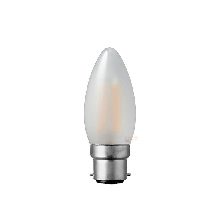 Filament Frosted Candle LED 4W B22 Dimmable / Warm White - F422-C35-F-27K