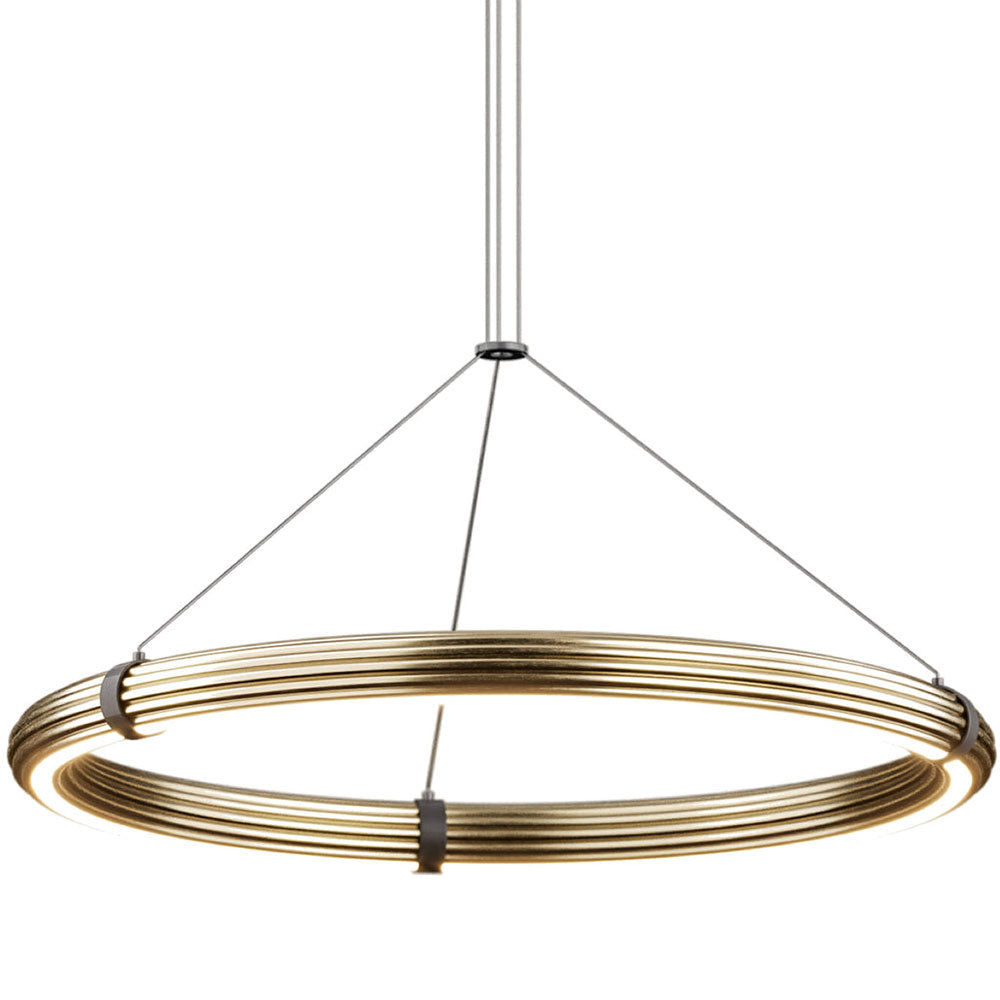 Elli LED Large Pendant Antique Gold / Black - ARO.C1311/L/ORO