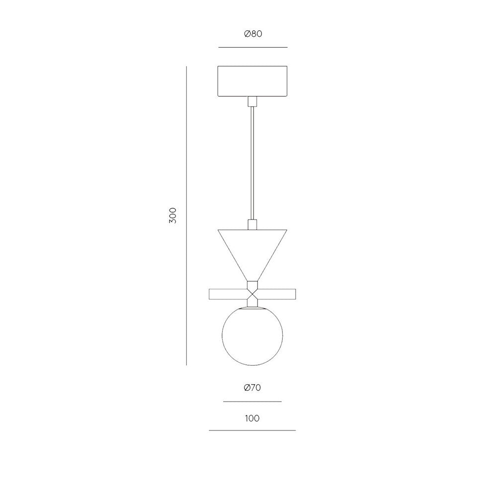 Oneta LED Pendnat Matt Black / Matt White - ARO.C1299/NEG