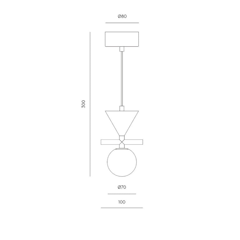 Oneta LED Pendnat Matt Black / Matt White - ARO.C1299/NEG