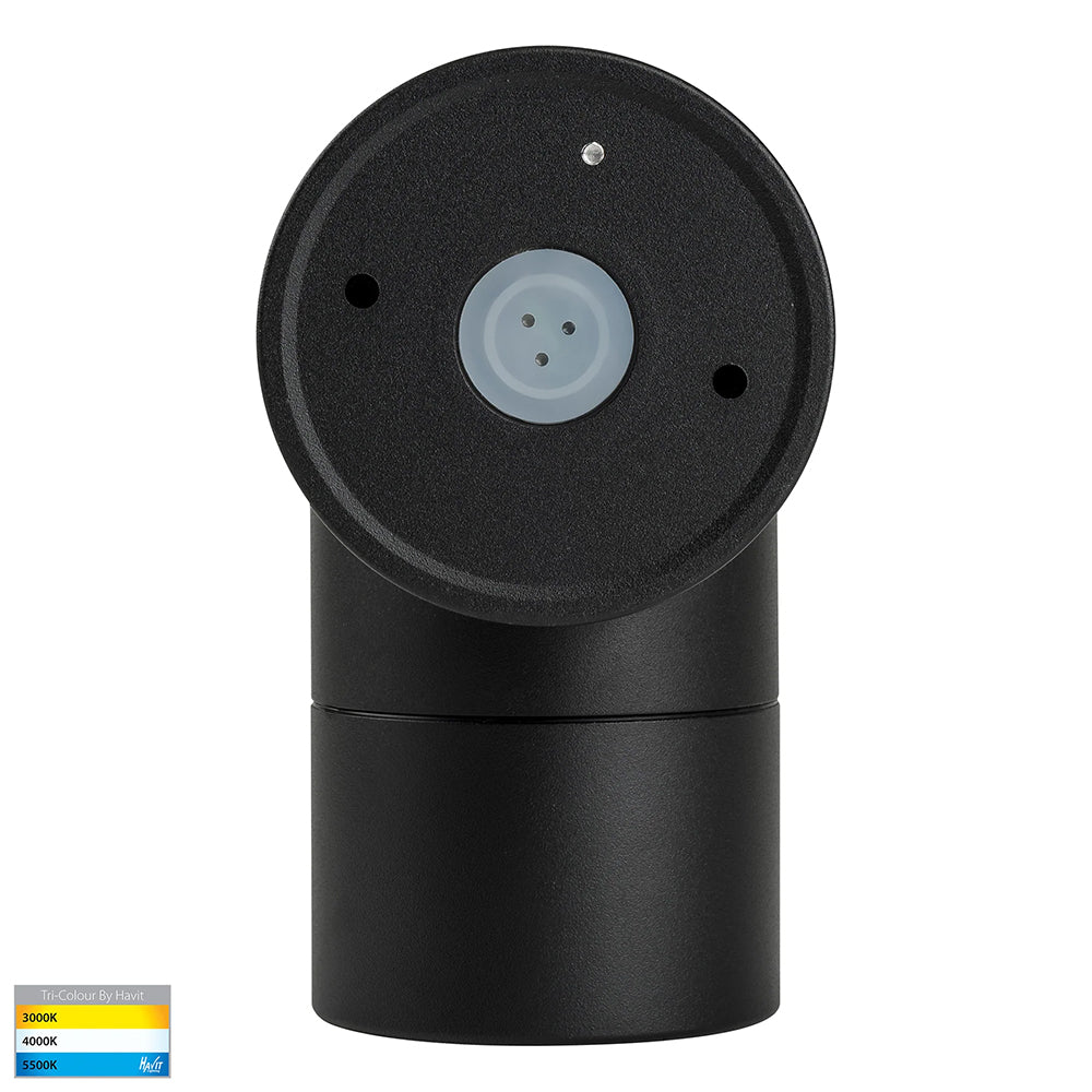 Maxi Tivah 12W CCT 240V LED Fixed Wall Light Black - HV1128T