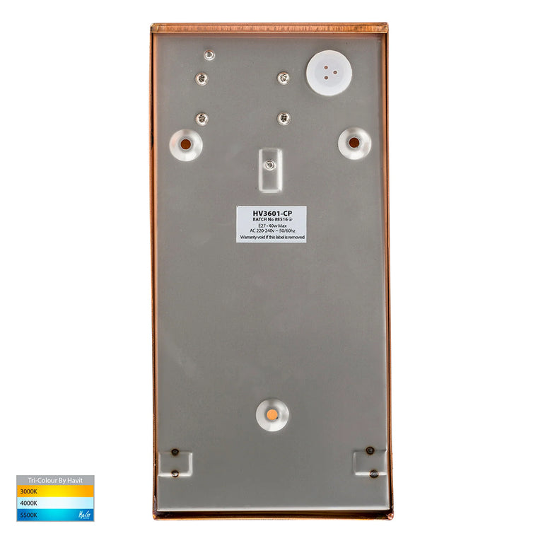 Taper 9W CCT 240V E27 LED Wall Wedge Light Copper - HV3601T-CP